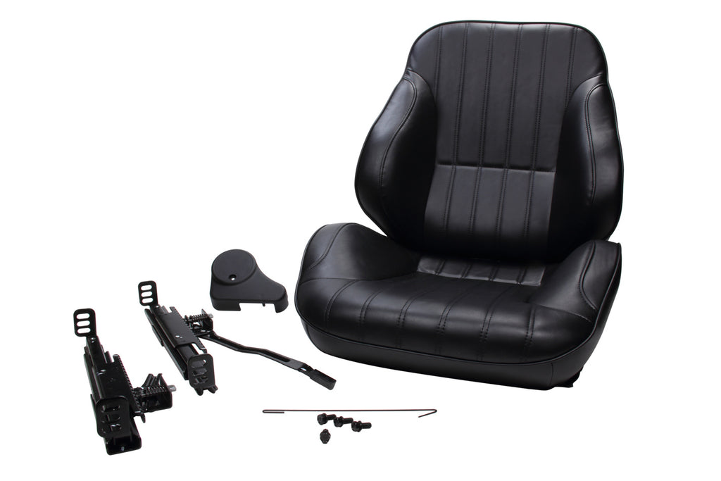 Rally Low Back Seat - RH - Black Vinyl