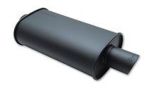 Load image into Gallery viewer, STREETPOWER FLAT BLACK O val Muffler 3.5in Inlet