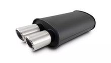 Load image into Gallery viewer, Streetpower Flat Black Oval Muffler 2.5in Inlet