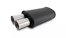 Load image into Gallery viewer, Streetpower Flat Black Oval Muffler 3in Inlet