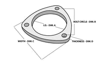 Load image into Gallery viewer, 3-Bolt Stainless Steel Flanges 2.5In I.D.