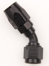 Load image into Gallery viewer, #10 45 Deg Dbl Swivel Hose End Black