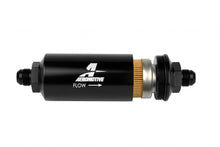 Load image into Gallery viewer, 8an Inline Fuel Filter 10 Micron 2in OD Black