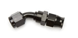 6an 45-Deg PTFE Hose End Black Anodized