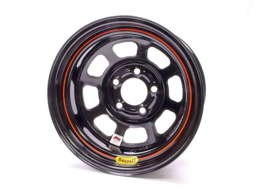 15x8 IMCA Wheel D-Hole Black 5x4.75