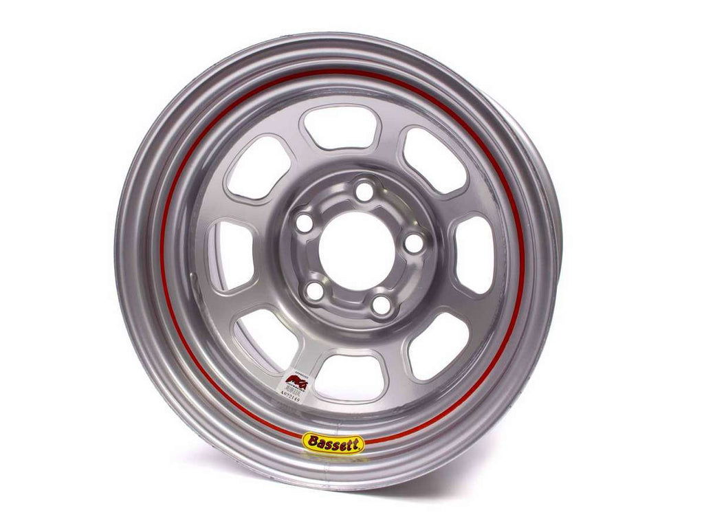 15X8 IMCA Wheel D-Hole Silver 5x4.75