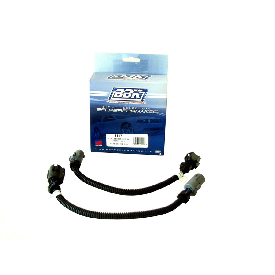 1996-2004 DODGE O2 SENSOR EXTENSIONS 4 PIN ROUND STYLE - 12" (PAIR).