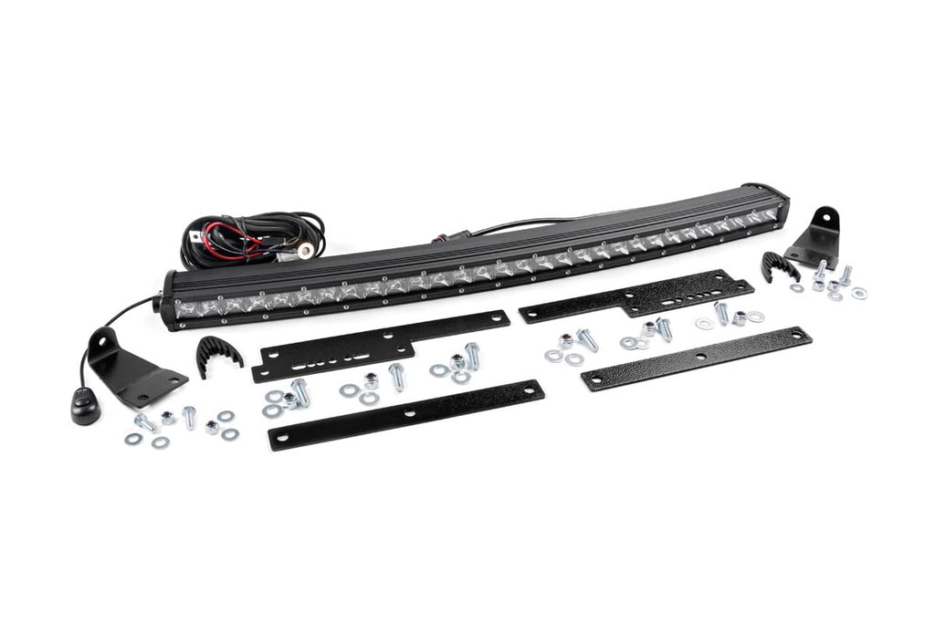 LED Light Kit | Behind Grille Mount | 30" Chrome Single Row | Chevy/GMC 1500 (14-18)